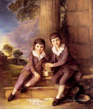 John and Henry Trueman Villebois portrait Thomas Gainsborough Oil Paintings